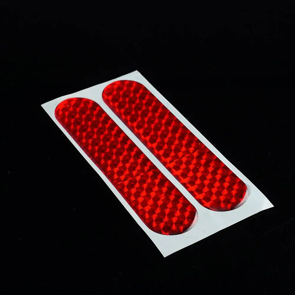 2Pcs Car Reflective Sticker Door Open Anti-Collision Warning Tape Red High Visibility Safety Mark Diamond Grade Reflector Decal