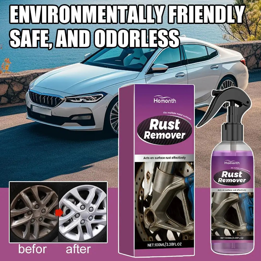 Rust Remover Spray Powerful Formula for Car Ship Anti-Rust Maintenance Efficient Cleaning Liquid Metal Polishing Tool