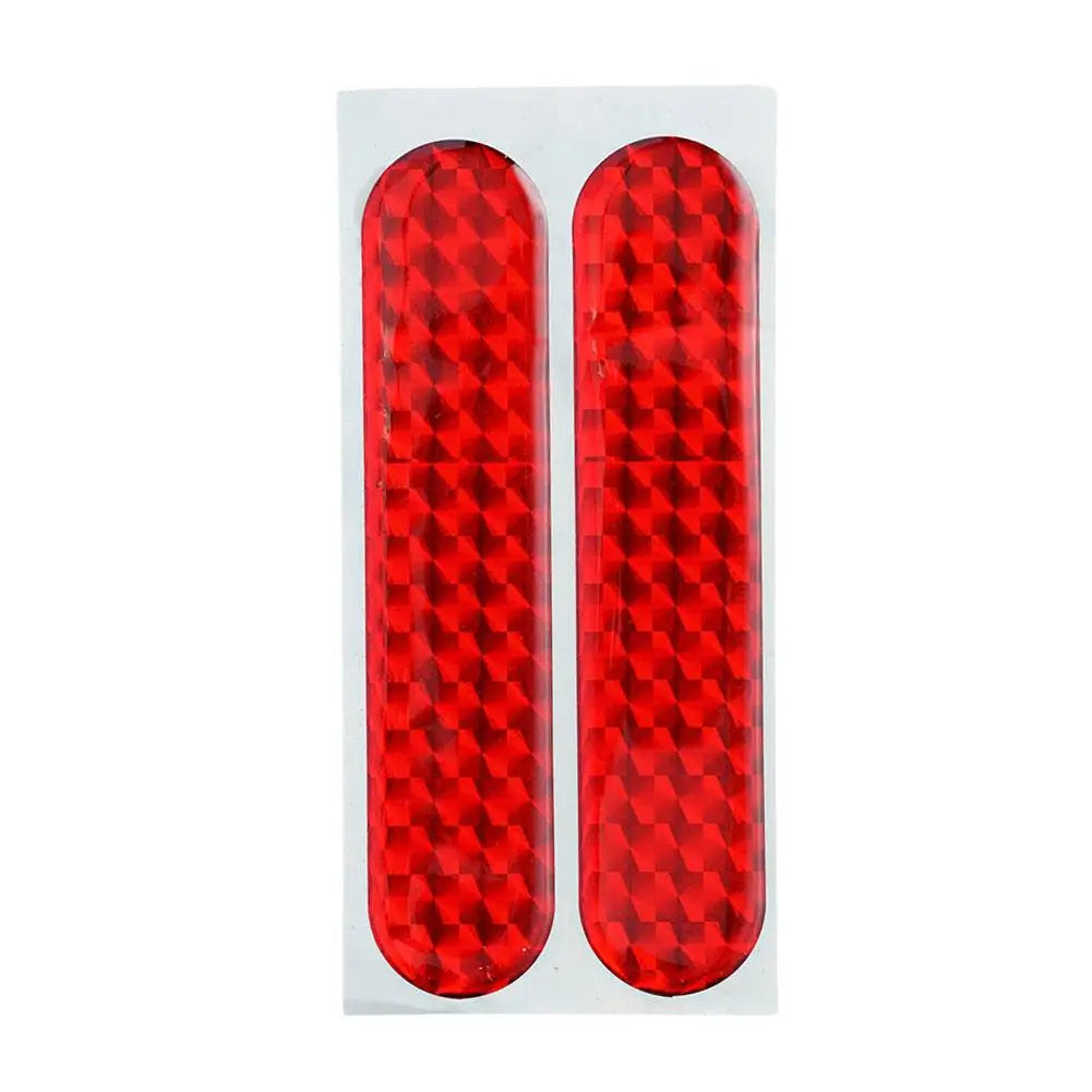 2Pcs Car Reflective Sticker Door Open Anti-Collision Warning Tape Red High Visibility Safety Mark Diamond Grade Reflector Decal