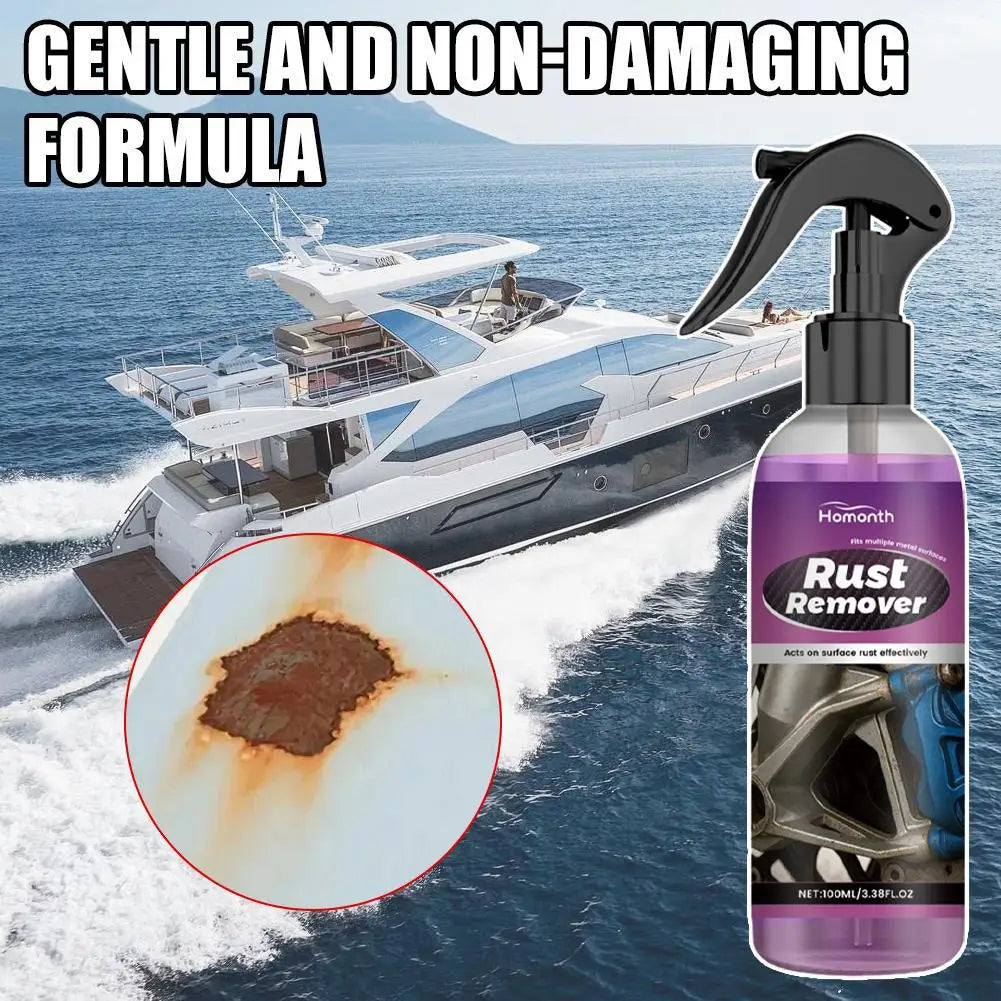 Rust Remover Spray Powerful Formula for Car Ship Anti-Rust Maintenance Efficient Cleaning Liquid Metal Polishing Tool