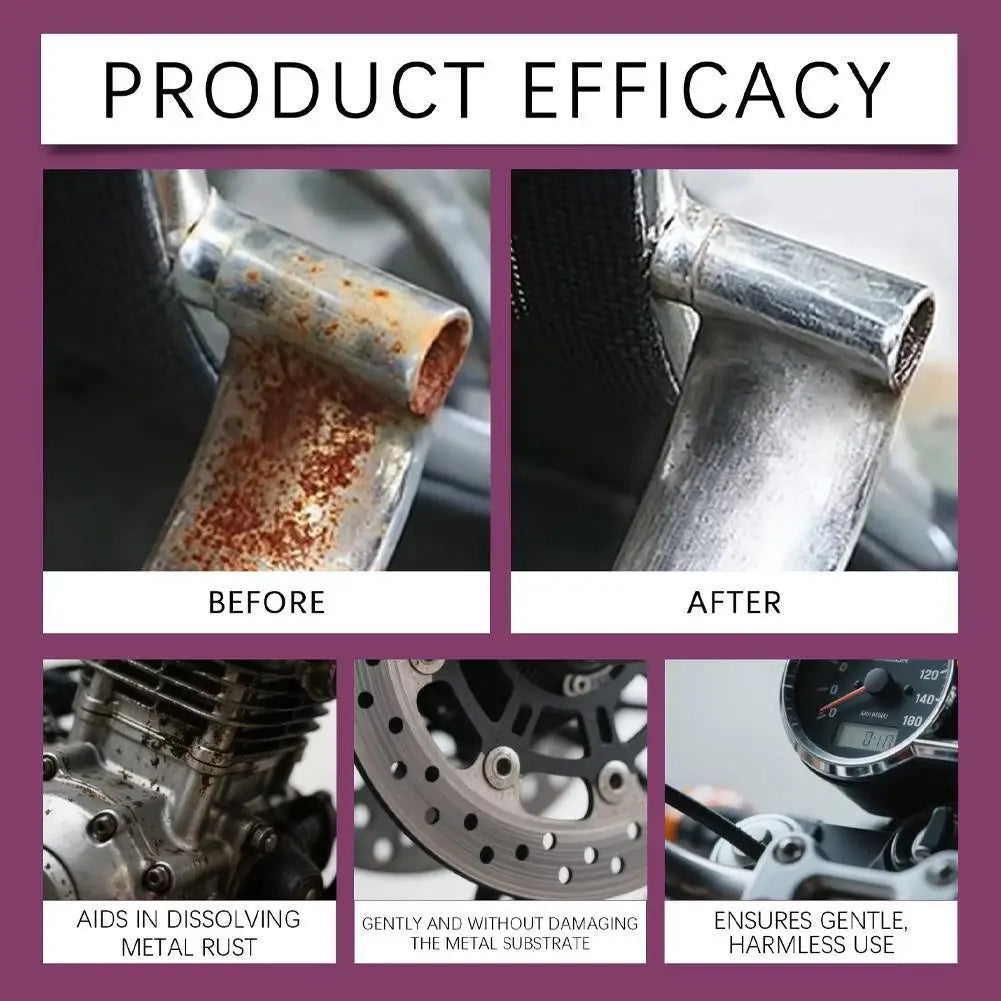 Rust Remover Spray Powerful Formula for Car Ship Anti-Rust Maintenance Efficient Cleaning Liquid Metal Polishing Tool